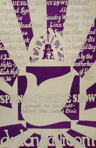 Spring Medicine Show: A Benefit for the Haight-Ashbury Free Medical Clinic Poster