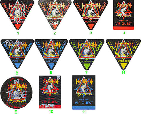 Def Leppard Backstage Pass