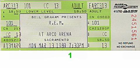 R.E.M. Vintage Ticket