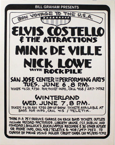 Elvis Costello & the Attractions Poster