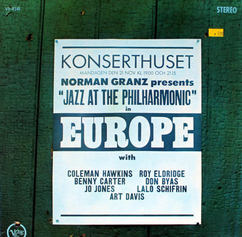 Norman Granz Presents: "Jazz At The Philharmonic" In Europe Vinyl 12"