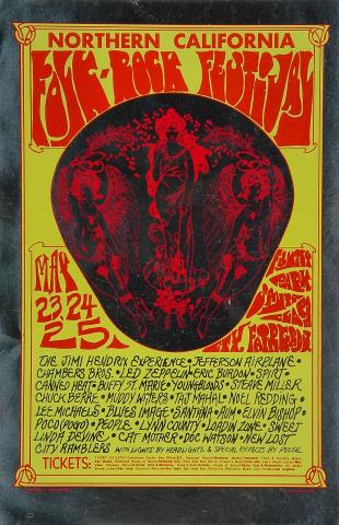 Northern California Folk-Rock Festival Handbill